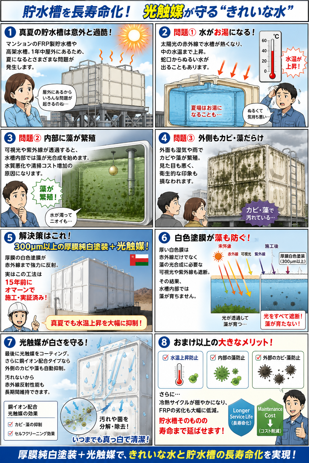 貯水槽の環境改善